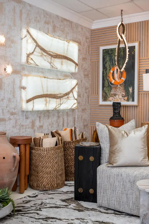 Wall Sconces — handcrafted natural stone wall sconces by Haus of Aurah